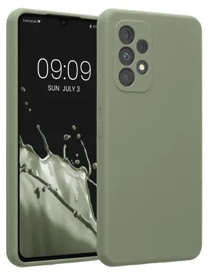 Produktbild von kwmobile Hülle kompatibel mit Samsung Galaxy A53 5G - Hülle Silikon gummiert - Handyhülle - Handy Case in Graugrün