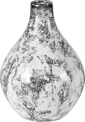 Produktbild von my basics 2671 schwarz Vase 'Marble' Keramik marmorisiert 16 x 16 x 20 cm, schwarz/weiß