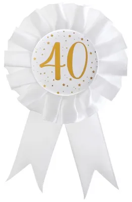 Produktbild von Anstecker / Rosette 40. Geburtstag