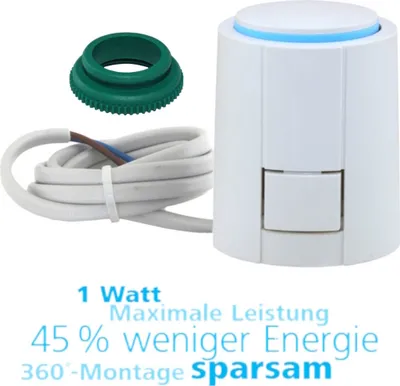 Produktbild von Thermoantrieb 230V NC mit VA41, Ersatz für Empur 230V NC, Edelstahlverteiler