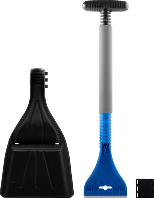 Produktbild von alca® Schneeschaufel mit Eiskratzer abnehmbar, Auto, Pkw, LKW, SUV, Kratzer für Scheibe, Kunststoff, 59 cm Länge Schaufel