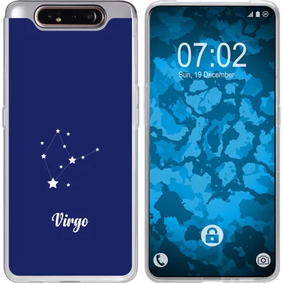 Produktbild von PhoneNatic Case kompatibel mit Samsung Galaxy A80 Silikon-Hülle SternzeichenVirgo M2