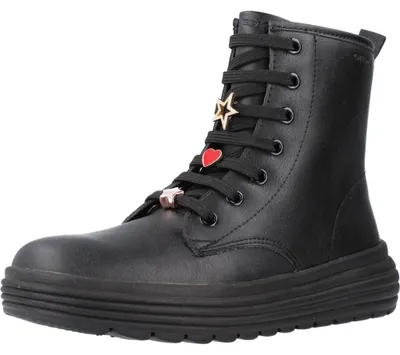 Produktbild von Geox Mädchen J Phaolae Girl A Stiefeletten, Schwarz, 35 EU