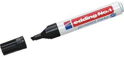 Produktbild von Edding No.1, Meißel, Schwarz, Aluminium, Multi, 1 mm, 5 mm