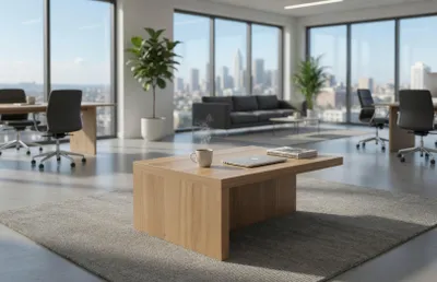 Image de Table basse en bois au design minimaliste et intemporel