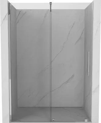 Image de Mexen Velar porte de douche coulissante 130 cm, transparent, chrome - 871-130-000-01-01