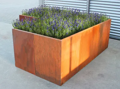Produktbild von Hochbeet klassisch Palatino Corten-Stahl 200 x 50 x 70 cm braun