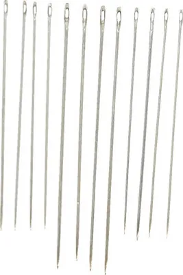 Produktbild von Sticknadeln mit Spitze sortiert 12 Stück