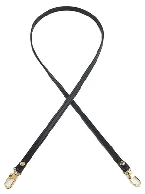 Immagine prodotto di Cinghia in pelle bovina resistente, compatibile con diversi modelli, colore nero, fibbia dorata, lunghezza 100 cm