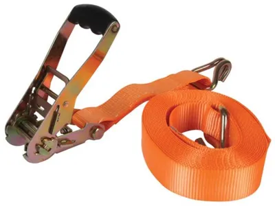 Produktbild von Toolland Spanngurt mit Ratsche, zweiteilig, Spitzhaken, UV-beständig, wasserabweisend, für schwere