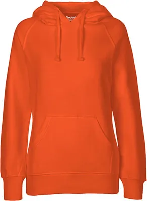 Produktbild von Neutral O83101 | Damen Hoodie / Kaputzenpulli / 100% Fairtrade-Baumwolle - Farbe: Orange - Größe: L