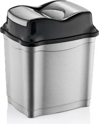 Produktbild von Moderner Abfalleimer / Mülleimer mit praktischem Push-Deckel 9 Liter