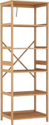 Produktbild von Bücherregal Vicco Novaro Bambus 48.3 x 140.3 cm mit 6 Fächern, Model 54881