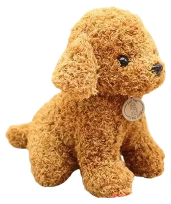 Immagine prodotto di Peluche a forma di cane, 20 cm, color marrone chiaro