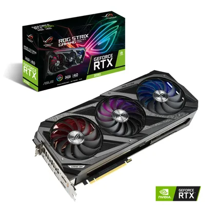 Produktbild von ASUS ROG -STRIX-RTX3090-24G-GAMING NVIDIA GeForce RTX 3090 24 GB GDDR6X
