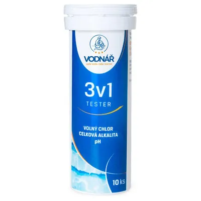 Zdjęcie produktu dla TESTER WODY Paski 3w1 (10 sztuk)
