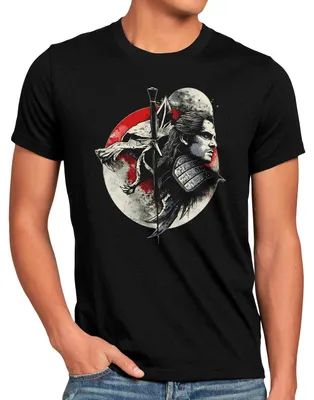 Produktbild von A.N.T. Gwynbleidd Herren T-Shirt geralt wolf schwert