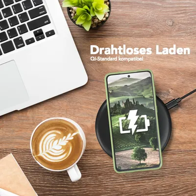 Produktbild von EAZY CASE - TPU Hülle für Samsung Galaxy S21 FE 5G, TPU Case stoßfeste Handyhülle, weiches Cover mit Kameraschutz, Silikonhülle in Grün