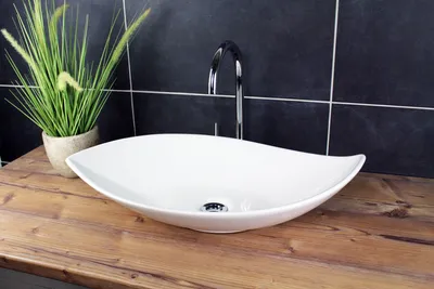 Produktbild von Design Aufsatzwaschbecken Waschschale Waschbecken Waschtisch Schale 66,5 x 40 cm