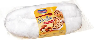 Zdjęcie produktu dla KuchenMeister Stollen drobny marcepan z rodzynkami sułtańskimi i migdałami 1000g