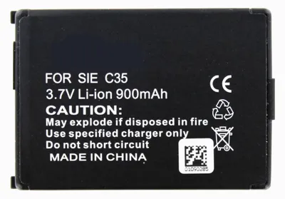 Produktbild von Akku für Siemens C35I Li-Ion 3,6 Volt 900 mAh schwarz.