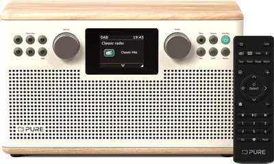 Produktbild von PURE Classic H6 baumwoll-weiß/eiche DAB+ Radio