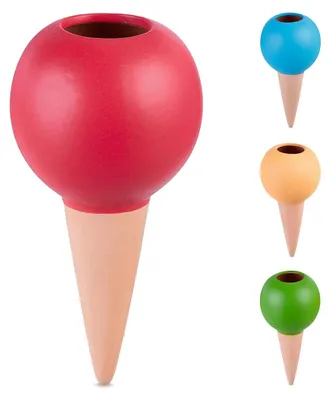 Immagine prodotto di TRANKIELO® - Set di 4 nebulizzatori in Vetroceramica per irrigazione – capacità: 300 ml, ideali per piante da interno e piante in vaso – dimensioni: circa 18 x 9 cm