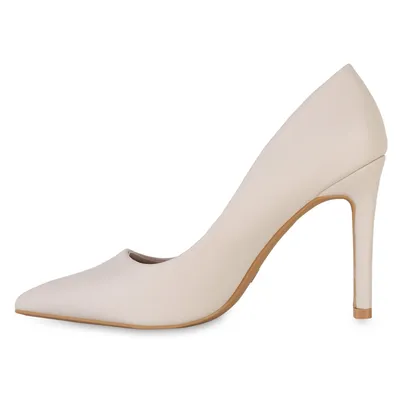 Produktbild von van-hill Damen Pumps, Spitze klassische Stiletto, Kunstleder, Beige, Größe 40