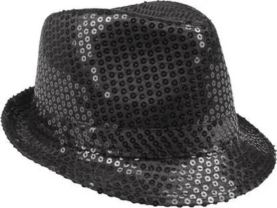 Image de Chapeau pour femme Disco, noir Carnaval