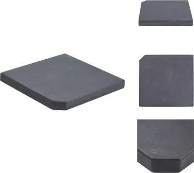 Produktbild von vidaXL Sonnenschirm-Gewichtsplatte Schwarz Granit Quadratisch 25 kg -  Sonnenschirmständer