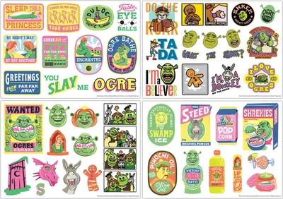 Image de Pack d'autocollants Shrek Tech
