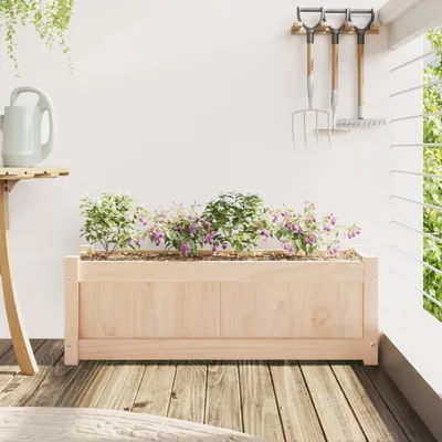 Produktbild von "im Sonderangebot"Pflanzkübel/Garten-Hochbeet - CLORIS - Pflanzkasten - 90x31x31 cm Massivholz Kiefer - NeuMöbel6279154