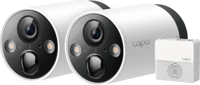 Obrázok produktu pre TP-LINK "Smart Wire-Free Security Camera, 2 Camera SystemSPEC: 2 × Tapo C420, 1 × Tapo H200, 2K + (2560x1440), 2.4 GHz, 5