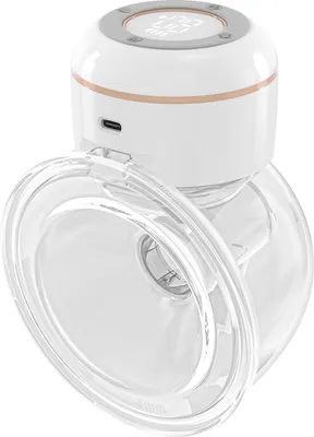 Produktbild von Tragbare Milchpumpe, freihaendige elektrische Milchpumpe zum Stillen, 4 Modi, 12 Saugstufen, geraeuscharm, integrierter Akku mit 180 ml Milchauffangbehaelter, 1 Packung