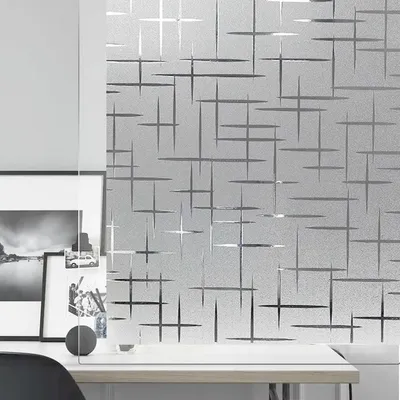 Produktbild von Sternenmuster-Verdunkelungsfolie für Fenster, Meterware – Elektrostatische Sichtschutzfolie – 45 cm x 50 m