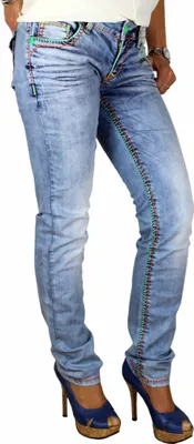 Produktbild von Cipo & Baxx Damen Jeans BJ4450 Blau, W26/L34