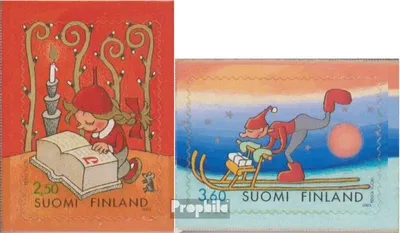 Produktbild von Briefmarken Finnland 2001 Mi 1588BA-1589BA (kompl.Ausg.) gestempelt Weihnachten