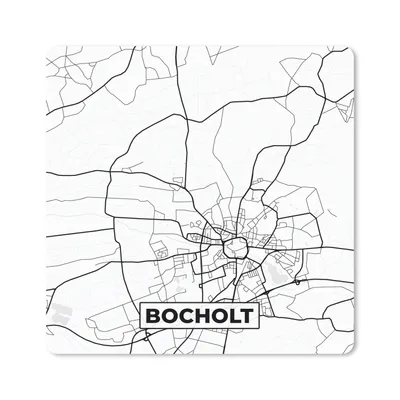 Produktbild von MuchoWow® Mauspad Mousepad Stadtplan - Bocholt - Karte 20x20 cm - Mousepads - Maus Mat - Pad - Mausunterlage - Desk Mat - Bureauartikeln