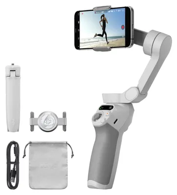 Obrázek produktu pro DJI Osmo Mobile SE, Stabilizátor kamery chytrého telefonu, Šedá, Bílá, -106,54 - 235,5°, -161,2 - 171,95°, 0,29 kg, 6,7 cm