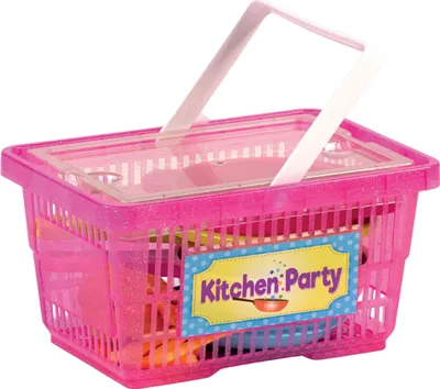 Produktbild von Spielzeug-Einkaufskorb mit Küchen-Spielzubehör im Lieferumfang enthalten