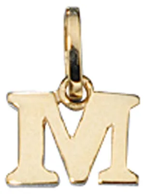 Produktbild von Buchstabe ' M ' Ketten Anhänger Goldanhänger 333 Gold Einhänger Uni