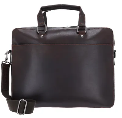 Imagen del producto de LEONHARD HEYDEN Cuero maletín bolsa de ordenador portátil con compartimento para ordenador portátil Dakota RV-Aktenmappe 1 Fach 7474 Braun marrón oscuro