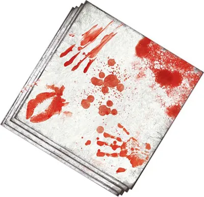 Produktbild von 20 Blutflecken Servietten - Horror Halloween Deko