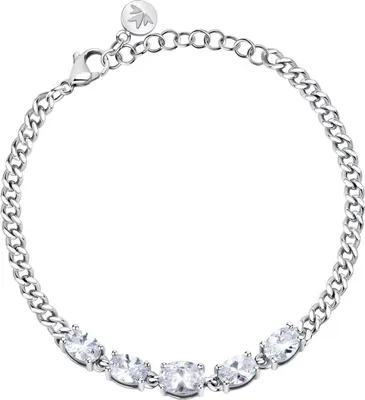 Produktbild von Modern bracelet with clear cubic zirconia Colori SAVY13