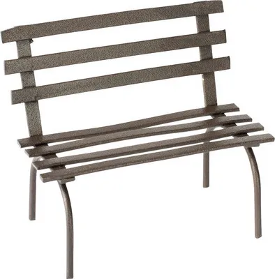 Produktbild von Mini-Gardening Gartenbank rost 6,5x4x5,5 cm