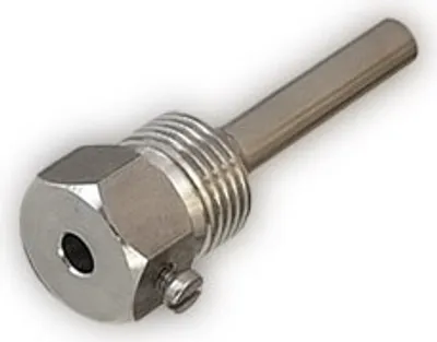 Produktbild von Tauchhülse für Temperaturfühler - Edelstahl, 100mm, 1/2" Messfühler Speicherfühler