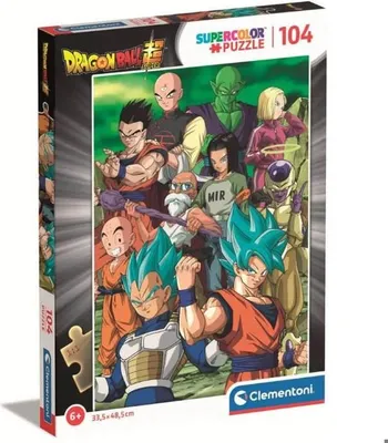 Produktbild von Puzzle Dragon Ball, 104 Teile, Clementoni, 48,5 x 33,5 cm, Ab 6 Jahren
