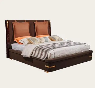 Produktbild von Luxus Schlafzimmer Möbel 3tlg. Komplett Set Bett 2x Nachttische Modernes Design