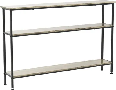 Immagine prodotto di SoBuy Tavolo consolle Tavolo da ingresso Cassettiera Tavolino con 3 ripiani - L120 x P20 x H77cm, struttura in ferro, stile industriale