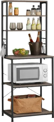 Produktbild von Küchenregal mit 6 Ebenen für die Mikrowelle – 40 x 60 x 167 cm